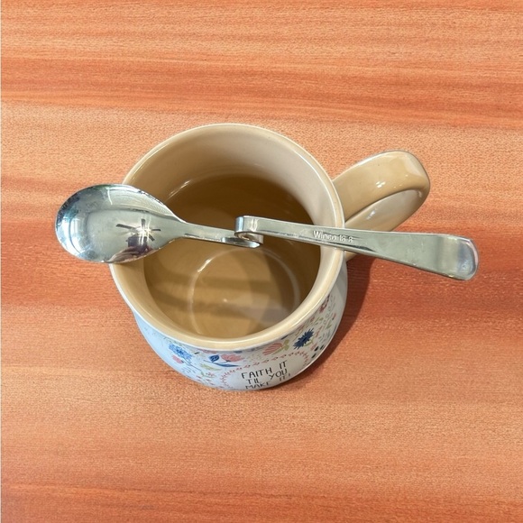 WINCO 18-8 stainless 6.25”HANGING CUP SPOON s-shape Coffee Tea teaspoon Set of 5 - Picture 4 of 6